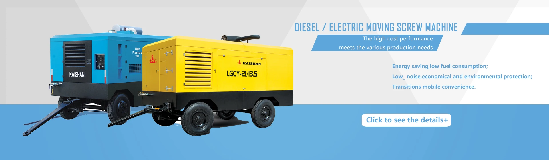 Electric 90kw Portable Sandblasting Air Compressor For Gold Mining