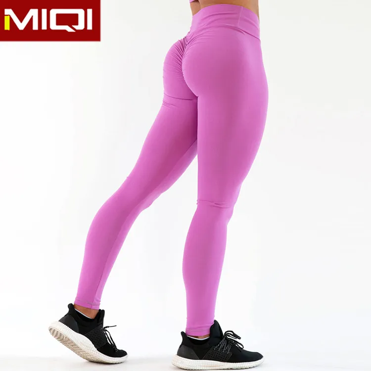 

Manufacturer High Quality Women Fitness Suplex High Waist Scrunch Butt Lift Tight Booty Leggings, Various color available