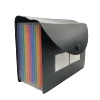 13 Pockets Expanding File Folder with Lid A4 Expandable File Organizer Portable Rainbow File Folder for Office/Business/Home