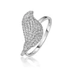 LOZRUNVE 2019 Micro Inlay Setting 925 Silver Solid Bird Silver Animal Ring CZ