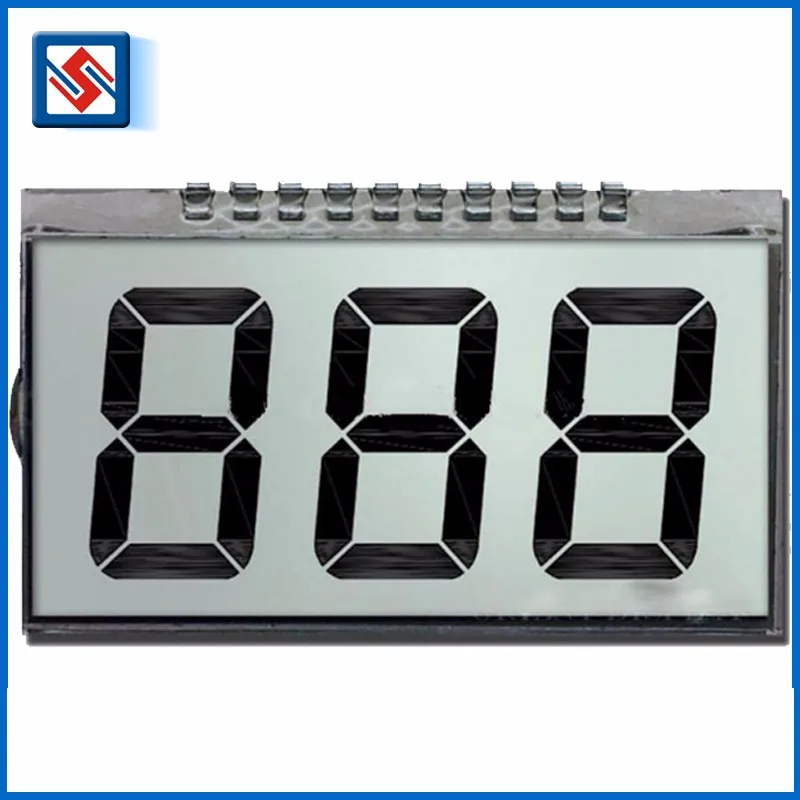 High Quality Small Tn Lcd Screen Positive 3 Digit 7 Segment