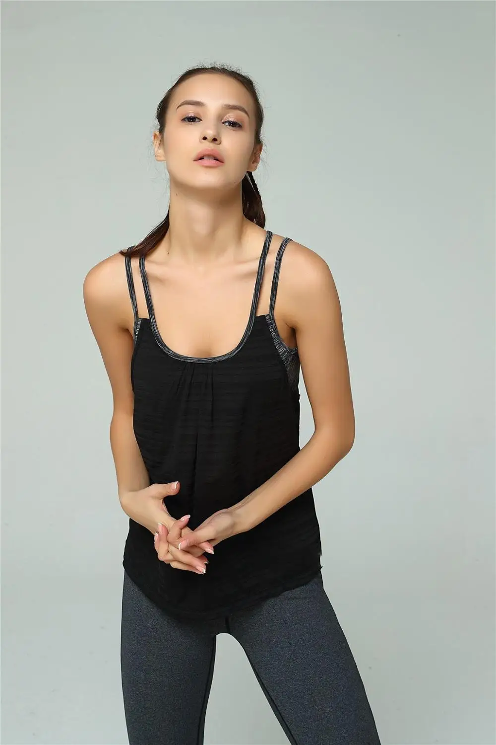 sports top with built in bra