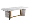 Most popular latest luxury italian furniture set dining marble dining set luxury dining table