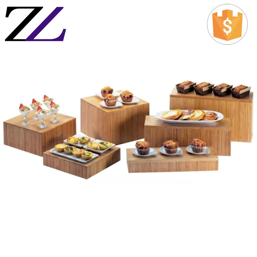 Buffet Banquete Comida Boda - Elegant Wood Displays