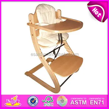 kids wooden high chair