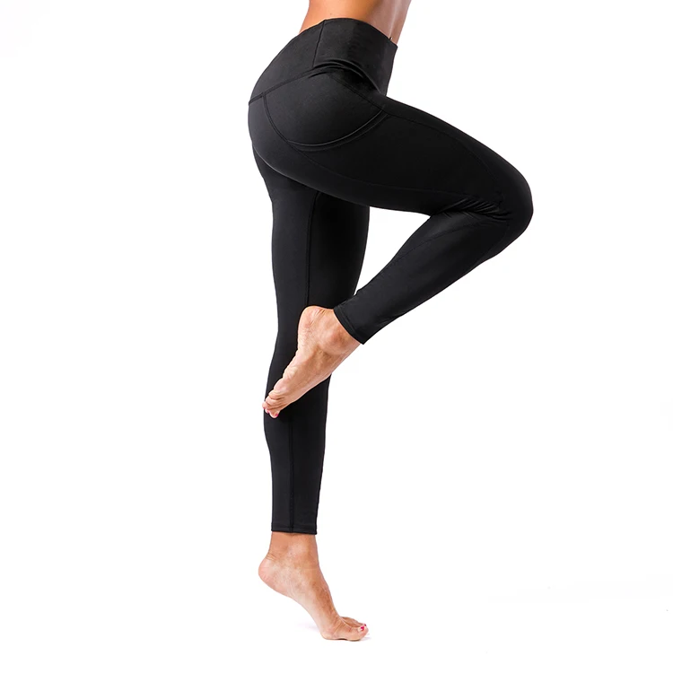 black ladies gym leggings