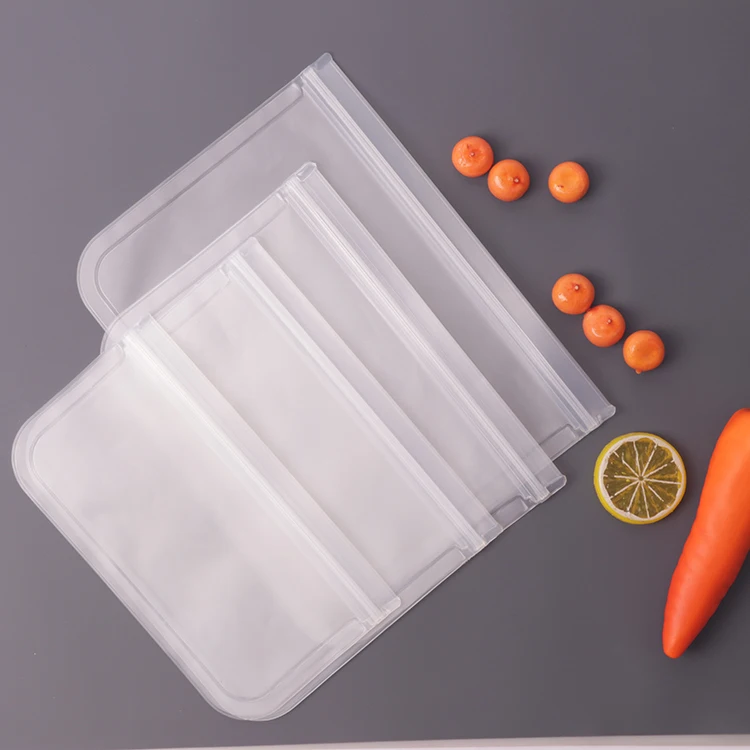

Reusable Washable Zip Seal Storage Bag Kit Lead Free PEVA Food Storage Bags