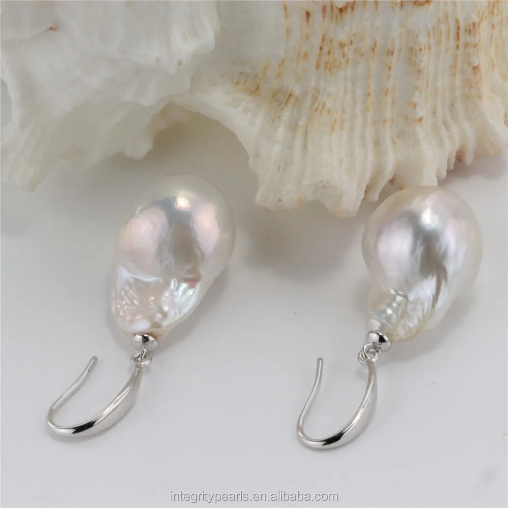 large pearl earrings