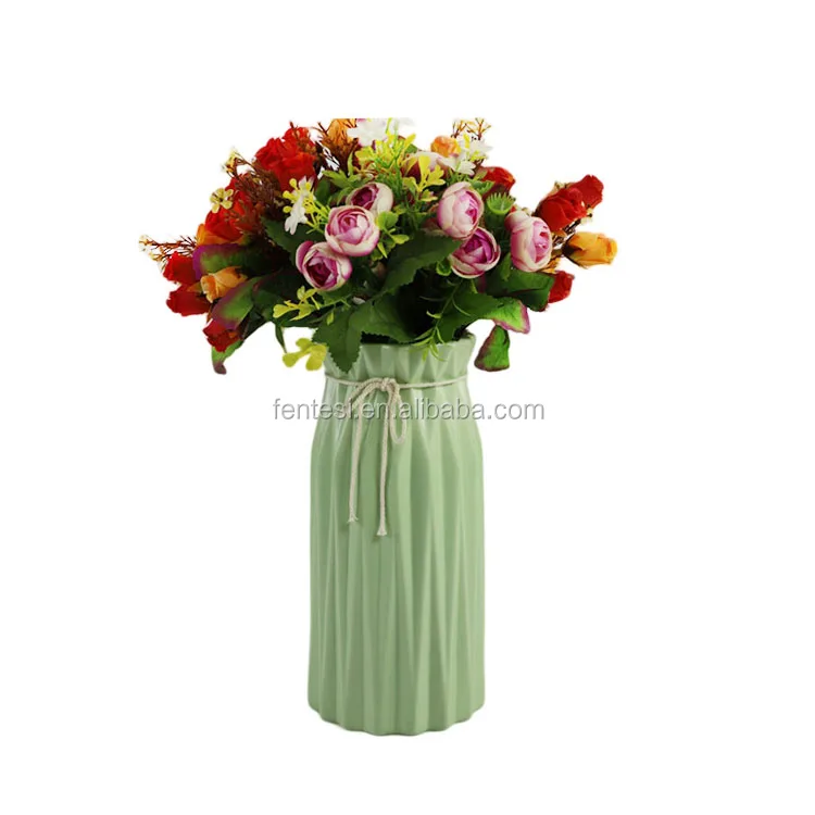 Bag Shaped Colorful Porcelain Modern Ceramic Floral Vases Wholesale