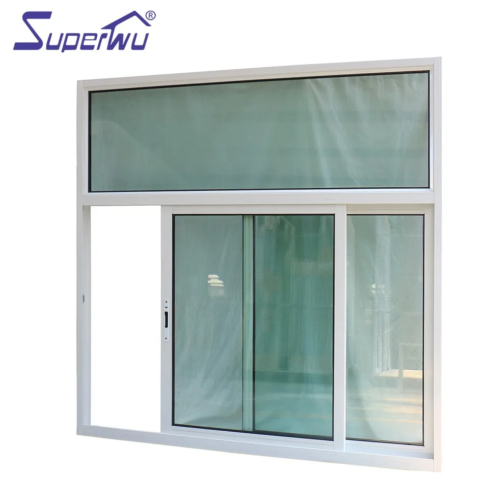double glazed tempered glass windows  corrosion resistant 