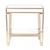 SWT China Cheap Accent Metallic Champagne Gold Mirrored Side Table
