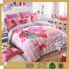 Four cartoon young girl all sorts of colors bed sheet set and buy fabric from china