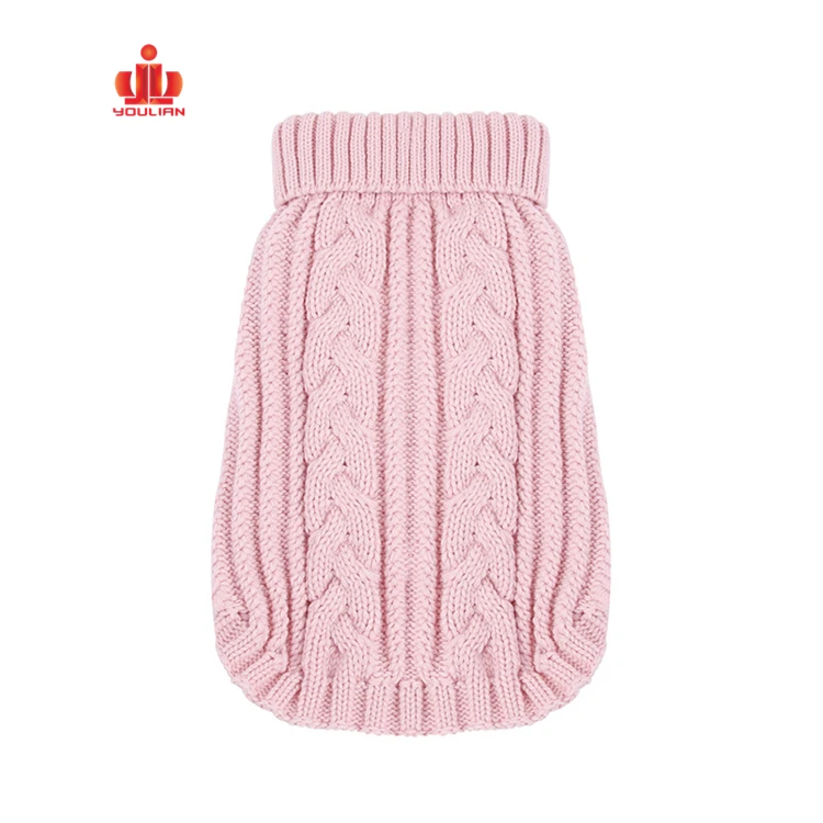 

High Quality Small Cable Knitted Knitting Easy Knit Dog Sweater Pattern Free