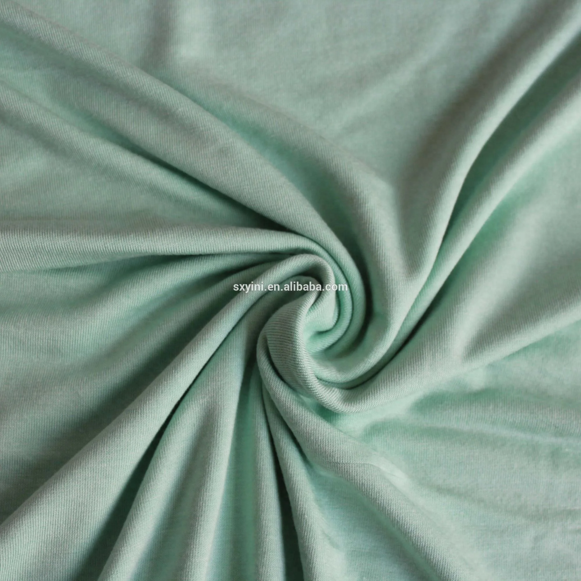 Soft Bamboo Fiber Spandex 240gsm Heavy Single Jersey Fabric With