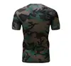 Flash drying camo military crew neck men t shirt printing