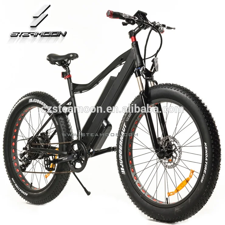 

48v 500w fat mountain e bike/ebike/electric bicycle sale, Black matt frame + green rim(can be customized)