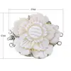 New brass Pink flower Shell Box Clasp with top quality and best price for ladies 1016658