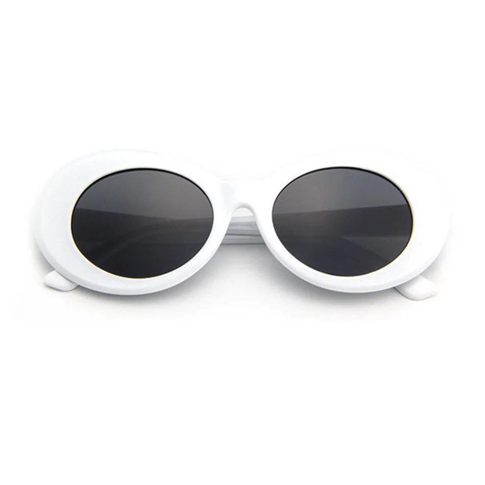 

Superhot Eyewear Fashion Men Women Sun Glasses Shades Cheap Goggles 90s Retro Vintage White Oval Sunglasses