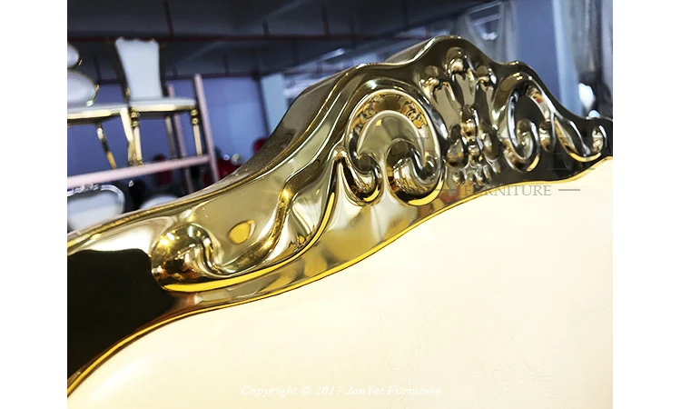 gold stainless steel chair