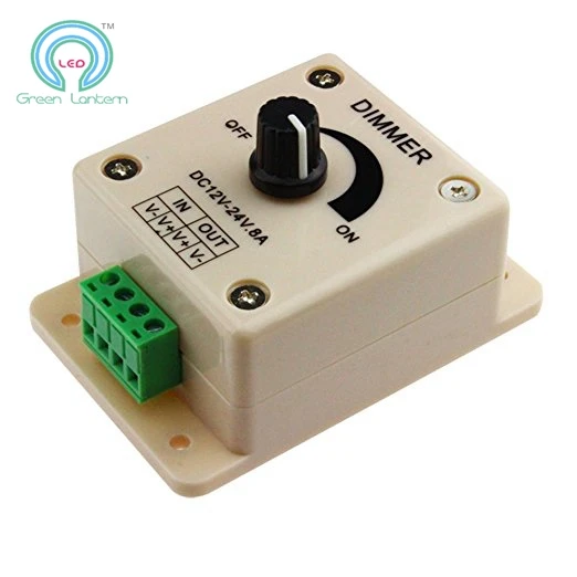 Hot sale PWM Dimming Dimmer Controller Switch For LED Lights or Ribbon 3528 strip 12V 8A Dimmer