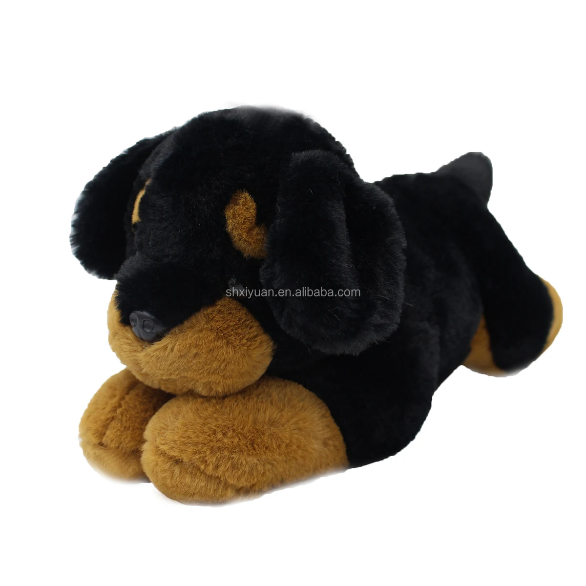 Lovely Wholesale 12 '' Laying Down Plush Dog Toy Stuffed Animal Big Head Black  Dog - Buy Black Dog,Plush Dog,Stuffed Animal Black Dog Product on  