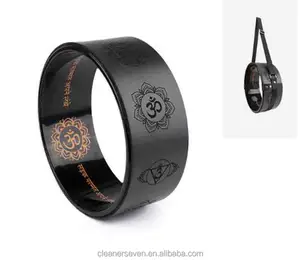 2019 new products Private label Black PU Yoga Wheel Manufacturer