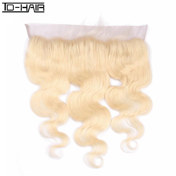 

TD HAIR 613# New Arrival 13*4 Lace Frontal With Bundles, 100% Human Hair Ear To Ear 360 Lace Frontal Closure