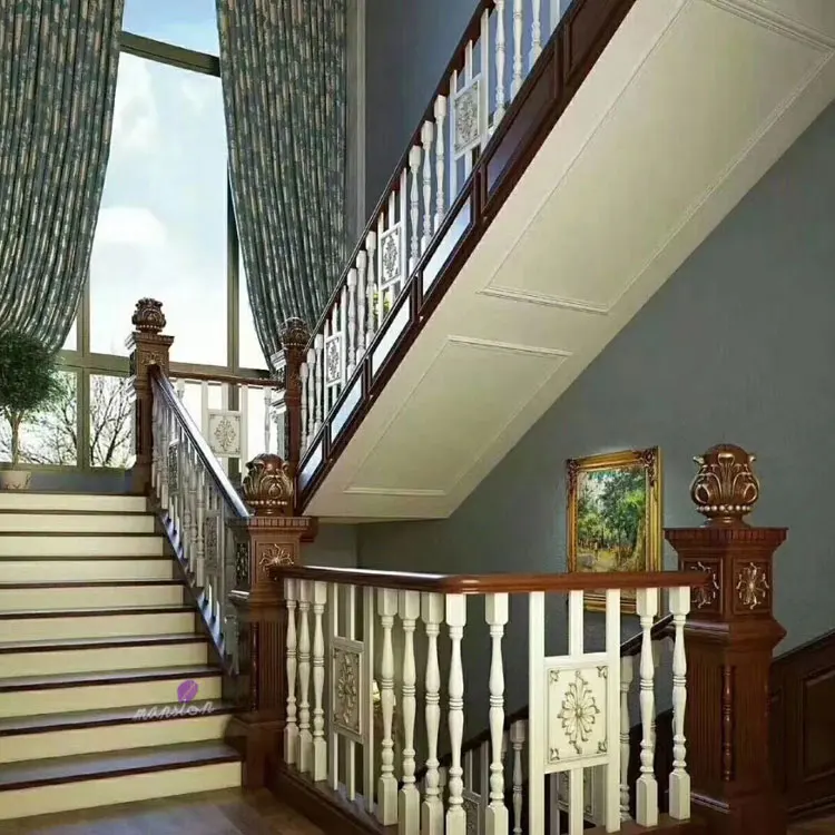 Decorative Stair Railing Solid Wooden Stair Pillars Roman Pillars Buy