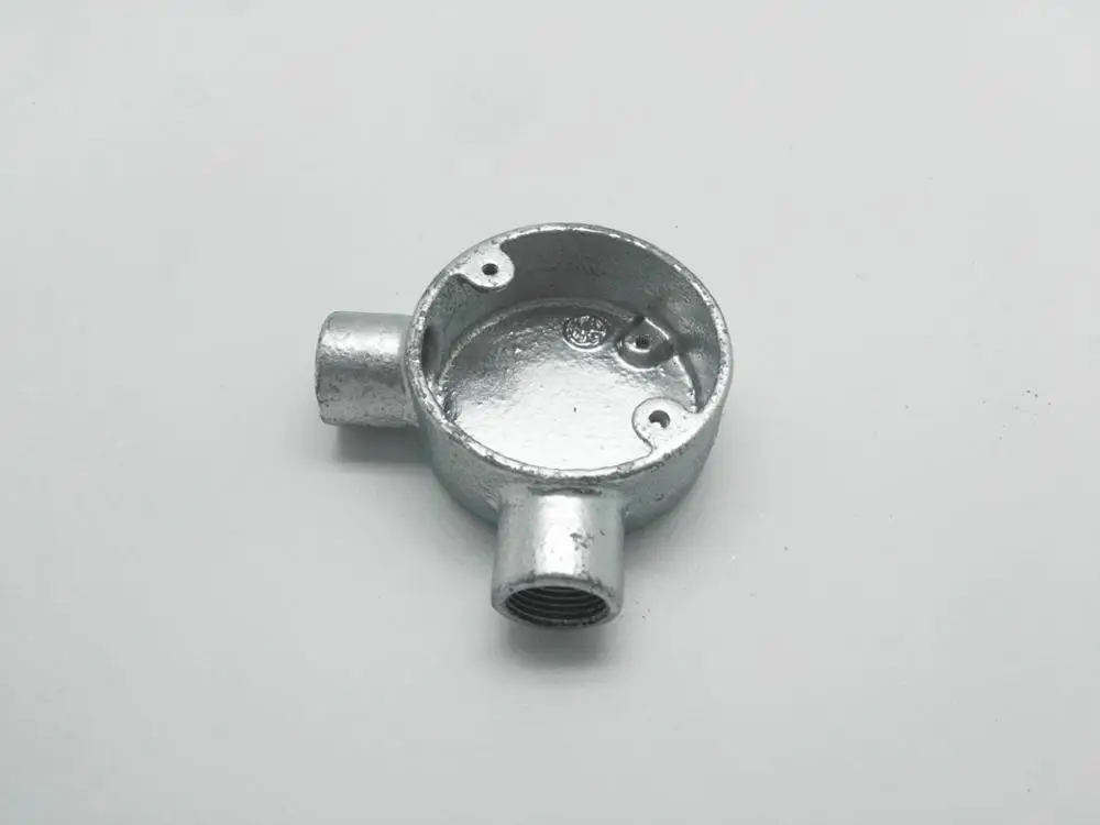 British Standard Gi Malleable Iron L Way Decorative Metal Junction Box