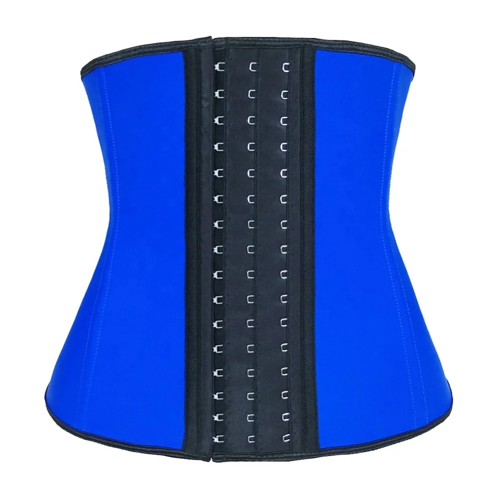 

7 colors fashion steel boned latex cheap waist training corsets wholesale, As shown