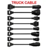12 pin Truck Cables Pro OBD2 OBDII car cable Trucks Diagnostic tool connect cable 8 PCS Trucks Cables For TCS Plus
