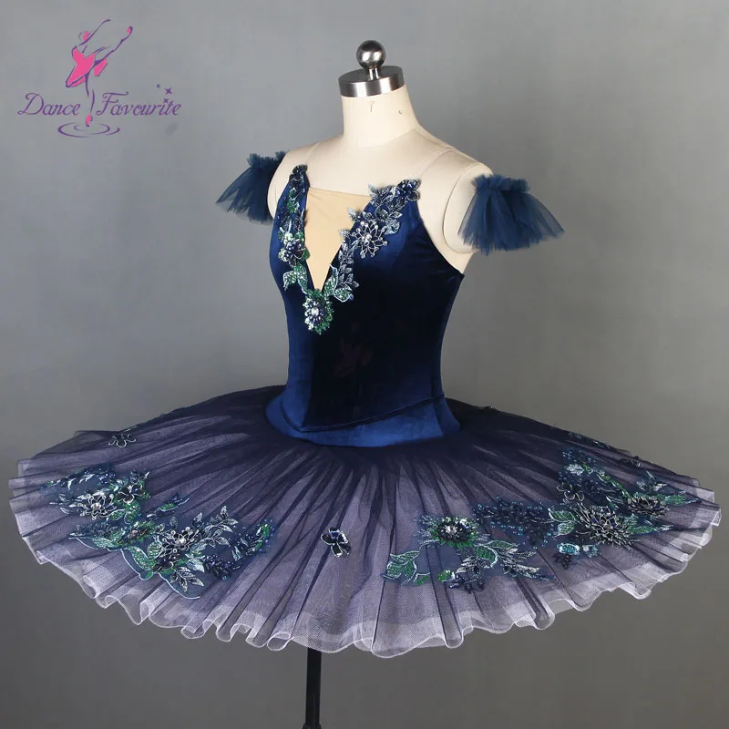 Yagp Dark Blue Professional Ballet Dance Tutu Costume For Girls And