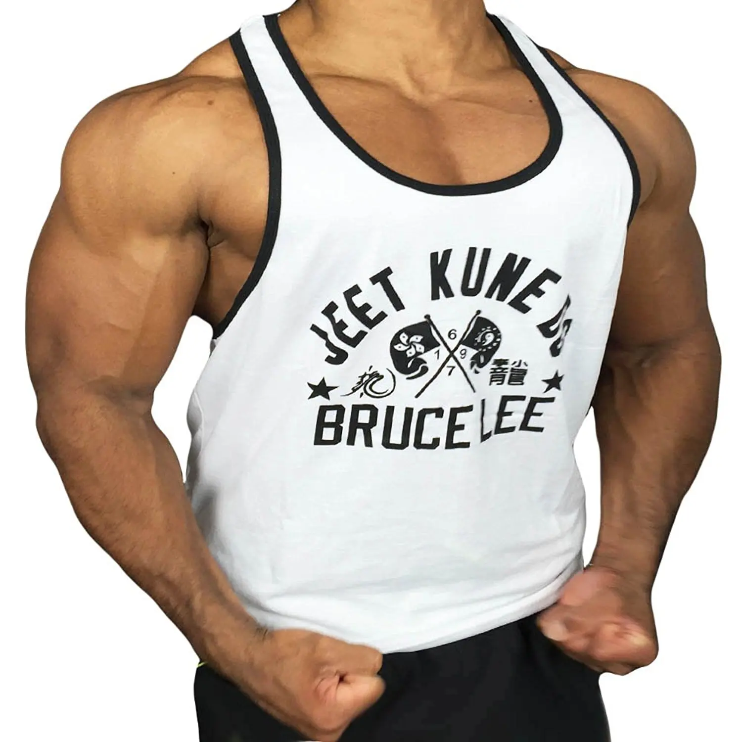 bodybuilder with shirt on