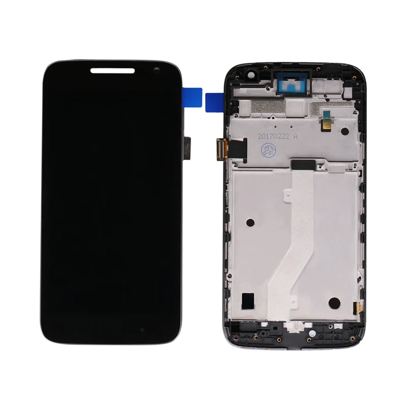 

LCD For Motorola for MOTO G4 Play Display and Touch Screen Digitizer with Frame Assembly, Black white