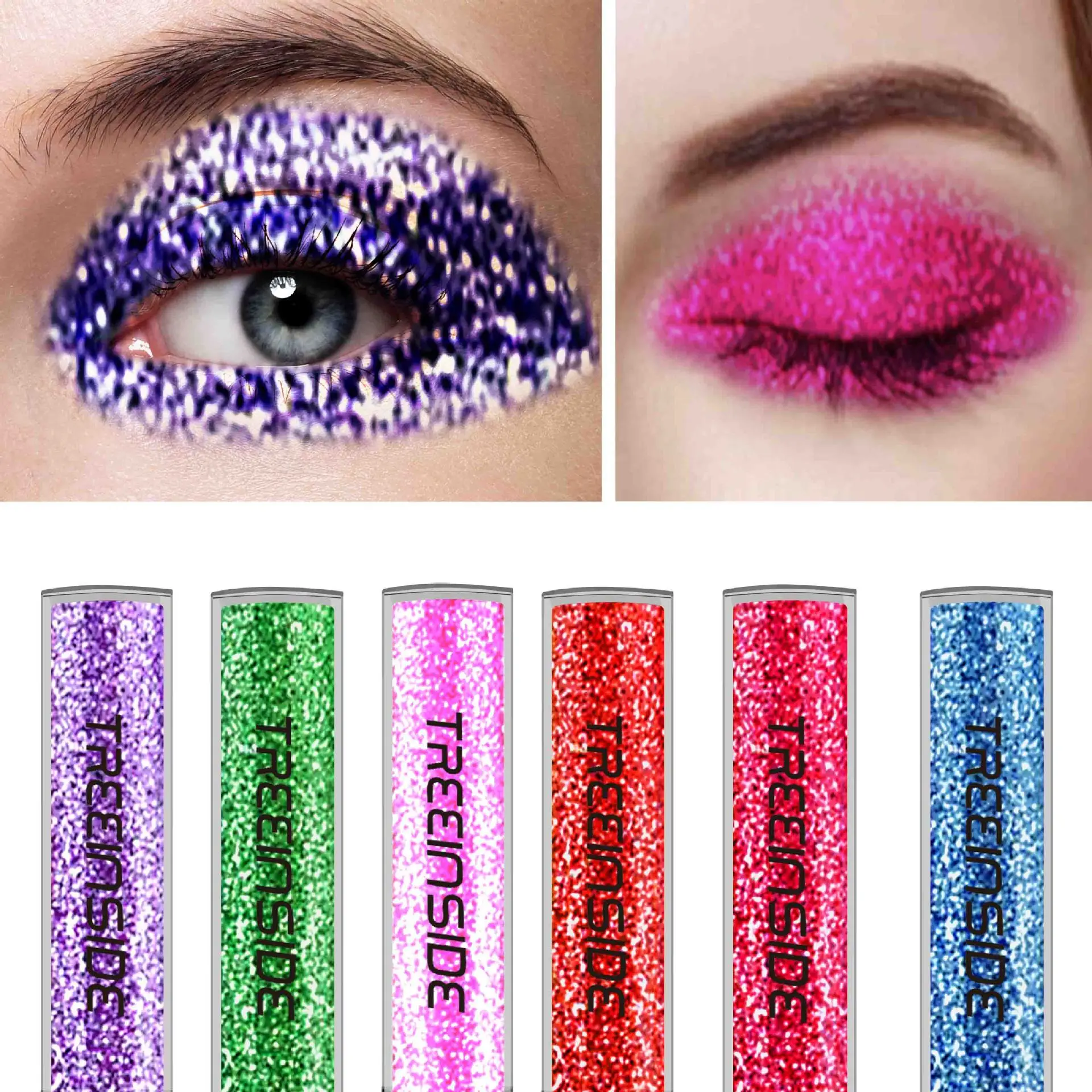 

Original Glitter Waterproof Liquid Eyeliner Shining Low Minimum Quantity OEM Eye Liner Lipgloss, 12 colors
