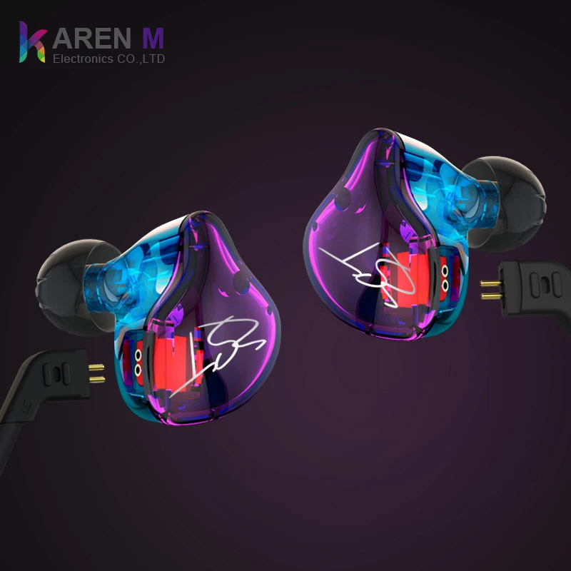 

Original KZ ZST Colorful BA+DD In Ear Wired Earphone Hybrid Headset HIFI Bass Noise Cancelling Earbuds With Mic Replaced Cable, Black;colorful