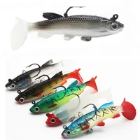 

Black back white body14g Lead Head Jig Lure Soft Fishing Bait With Triangle Hook