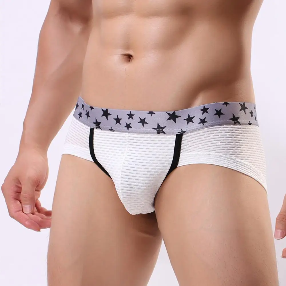 

Special Fabric New Sexy Briefs Breathable Underwear Men, Black;yellow;white;blue