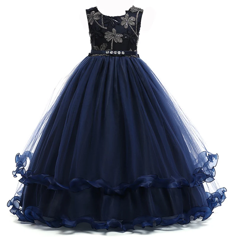 

Long Frocks Designs Images Girl Party Wear One Piece Cake Layered Birthday Dress LP-76, As picture