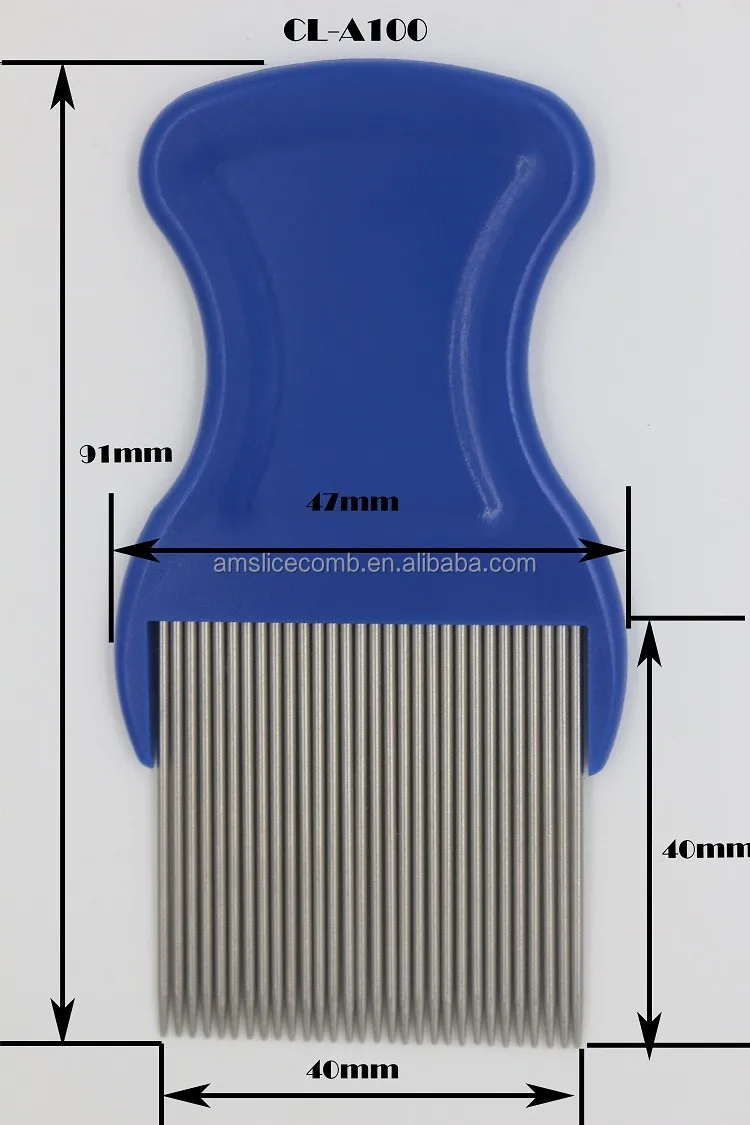 Pp Handle Nit Flea Remove Stainless Steel Head Lice Comb Wholesale