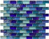 Irregular mesh installation crystal glass Mosaic tile