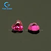 The heart shape garnet ruby corundum material rby stone for jewelry making