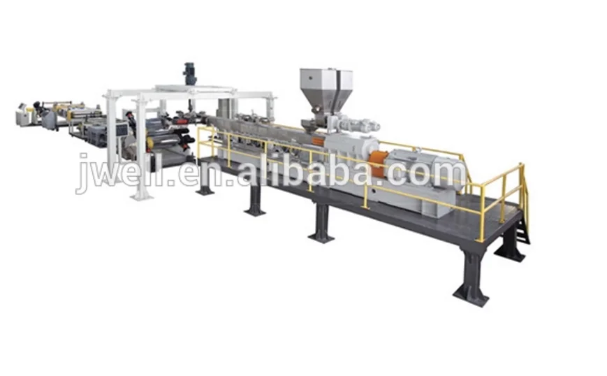 Jwell Pet Plastic Sheet Extrusion Machine Pp Ps Sheet Extrusion Line