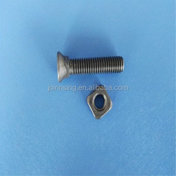 Whole Sale Mild Steel Plough Bolts With Square Nuts Natural Finish Low