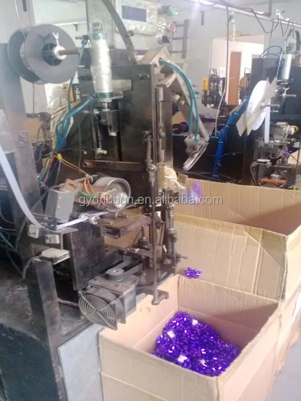 Automatic Pp Ribbon Making Machine,Metallic Ribbon Bow Machine,Glitter