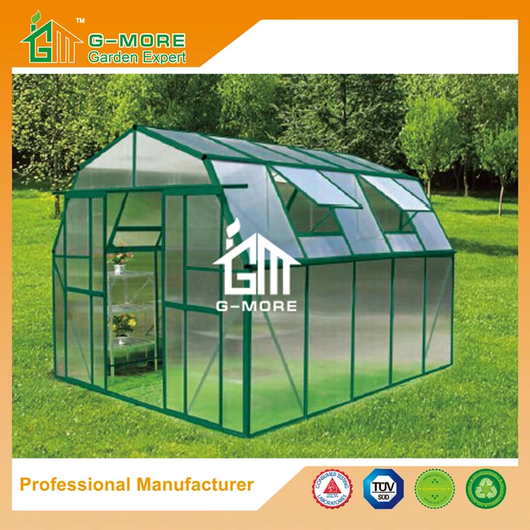 G-MORE Wholesales Wall Lean-To Series Aluminum Polycarbonate Hobby Greenhouse(GM31055-G)