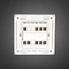 Brass 10A 3 gang 2way wall switch electrical plastic enclosure