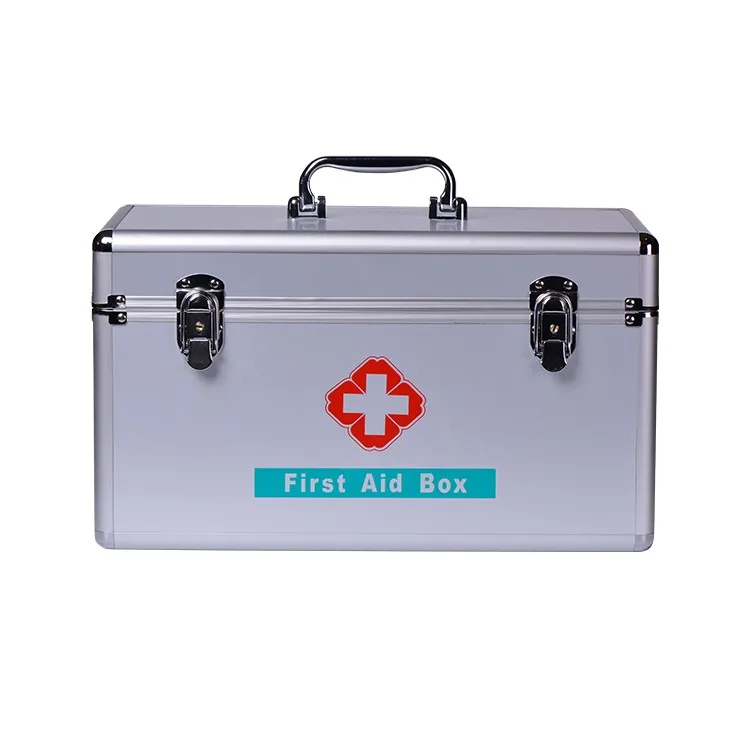 China Supplier Two Tier Large First Aid Kit Carry Box With Shoulder Strap