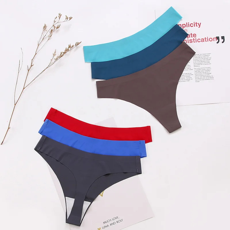 Custom Label Bikini Thongs G-string Seamless Women's Panties