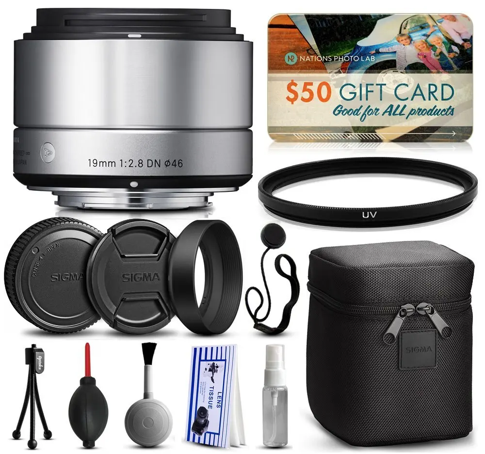 Gadget Place Neutral Density ND2 Filter for Sigma 19mm F2.8 DN Art 30mm F2.8 DN Art 60mm F2.8 DN Art 30mm F2.8 EX DN 19mm F2.8 EX DN